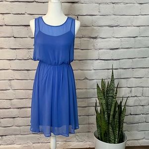 Forever 21 Light Blue Flow 2 Piece Dress